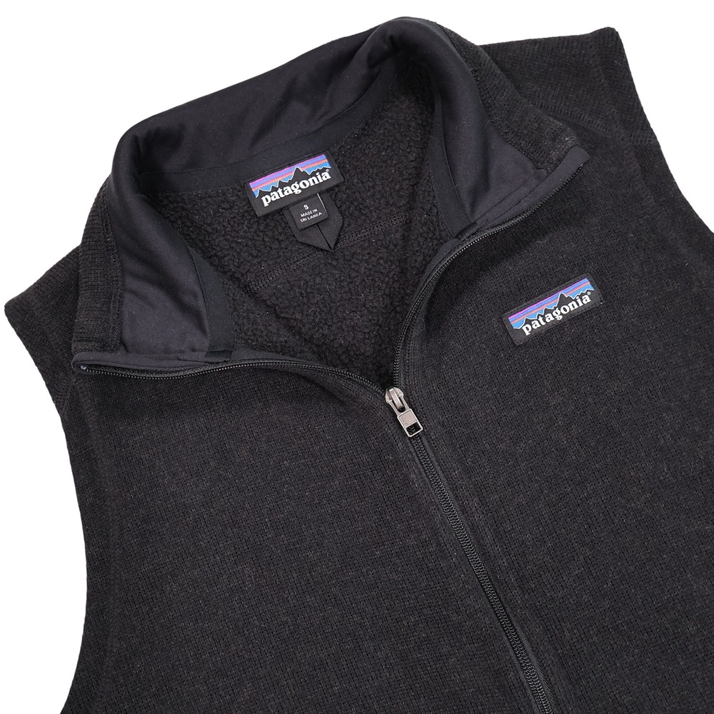PATAGONIA Women's S Black Full Zip Fleece Better Sweater Outdoor Hiking Vest